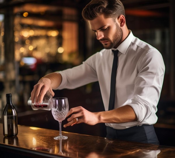 酒店服务员的倒酒礼仪，文明服务的基石